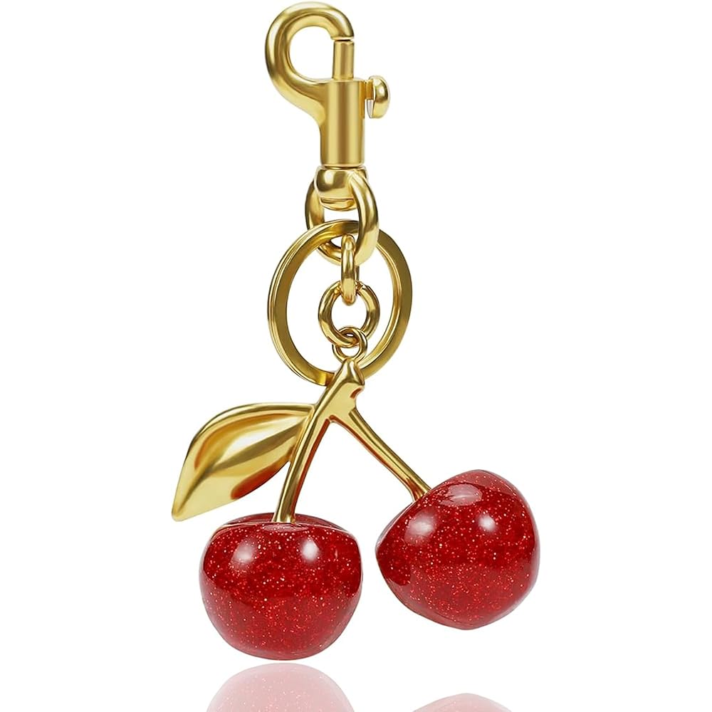 　Cherry　さくらんぼ　Cherries Bag Charm Amuseables Cherries Bag Charm by Jellycat, H6